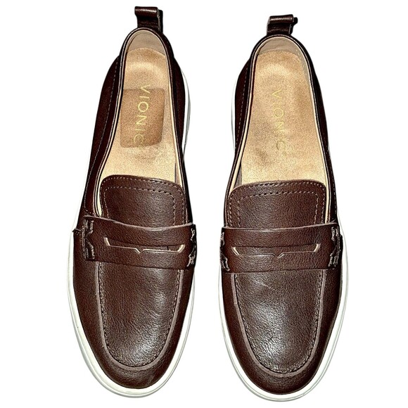 Vionic Women’s Uptown Flexible Deep Patina Brown Penny Loafers Preppy  Size 6 - Picture 1 of 6